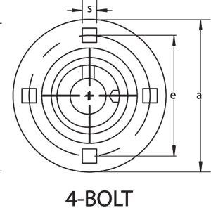 Picture of PF210, 4-BOLT ROUND FLANGE-STAMPED STEEL