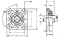 Picture of HCF206-18, 4-BOLT FLANGE UNIT