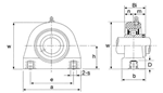 Picture of UCPAPL204-12ASS, TAPPED BASE PILLOW BLOCK