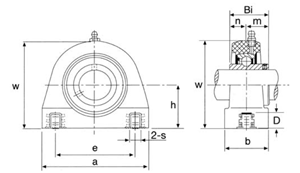 Picture of UCPAPL205-16ASS, TAPPED BASE PILLOW BLOCK