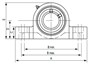 Picture of CEP2212, 2-3/4" SPHERICAL BEARING
